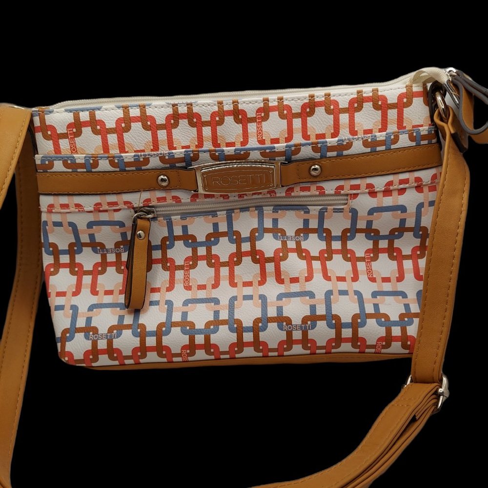 Rosetti Crossbody Purse with Chain Link Design